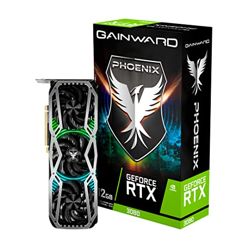 GAINWARD GeForce RTX3080 PHOENIX 12GB グラフィックスボード NED3080019KB-132AX-G VD7963 black