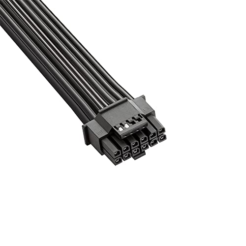 CableMod Basics E-Series 12VHPWR PCI-e Cable for EVGA G/G+ / P/P+ / T (Black, 16-pin to Dual 8-pin, 60cm)