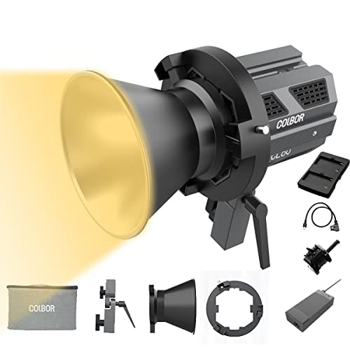 COLBOR CL60 超軽量ライト 65W 色温度2700-6500Kデュアル色温度 CRI96 APP制御可 10種類照明効果 スプライス可能 静音照明ライト 撮影補