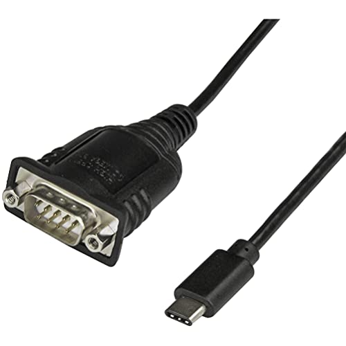 StarTech.com USB-C - シリアル 変換アダプタ/40cm USB Type-C - RS232C(DB9) コンバータケーブル/オス-オス/PLC、スキャナー、プリンタ