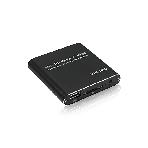 マルチメディアプレーヤー デジタル 再生機器 超ミニ 簡単接続HDD接続可 HDMI出力対応 SDカード・USBメモリー HDD映像データ簡単再生