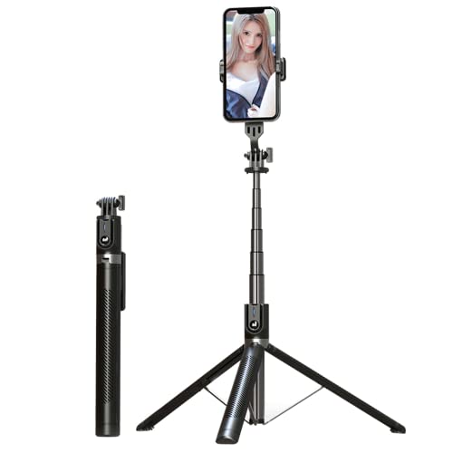 ※他店舗と在庫併用の為、品切れの場合は、ご容赦ください。【最長180cm】長さ30cm〜180cmまで調整できます。イベント、祭り等人の混む場所でも楽に遠く撮れます。安定感抜群の三脚もついていて、生放