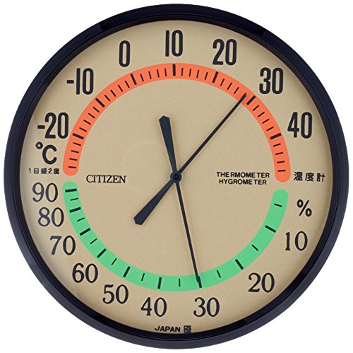 CITIZEN シチズン 温度計 湿度計 掛けタイプ ブラウン TM-42 9CZ013-006