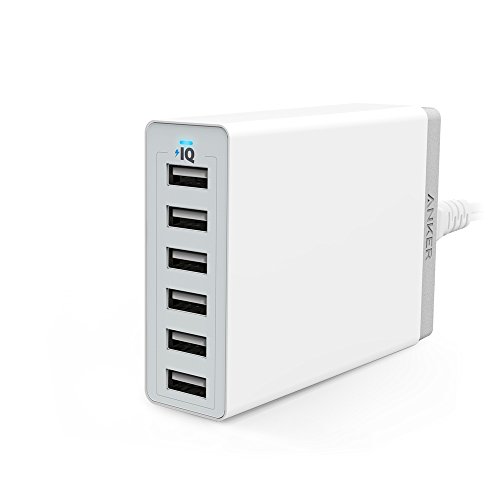 Anker PowerPort 6(60W 6ポート USB急速充電器) iPhone / iPad / iPod / Xperia / Galaxy / Nexus / 3DS / PS Vita / ウォークマン他対応