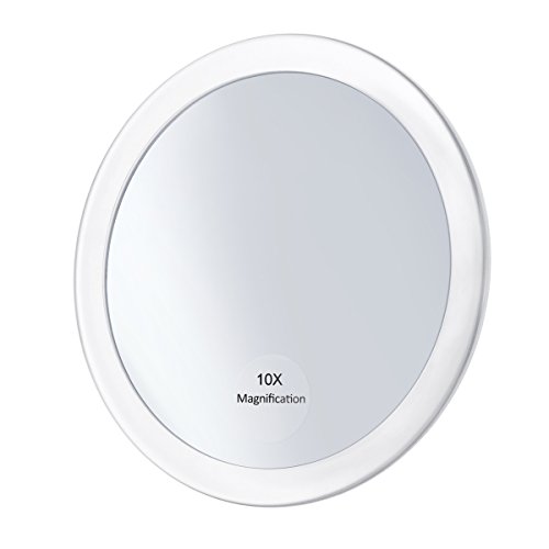 Frcolor 化粧鏡 メイクアップミラー 10倍拡大 円型 ミラー スタンド/壁掛け両用 浴室 鏡 風呂 鏡 化粧ミラー 拡大コンパクト ミラー 3つ