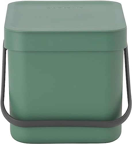 ブラバンシア ゴミ箱 ダストボックス フタ付 ソート & ゴー コンパクト キッチン周り 6L グリーン 129841
