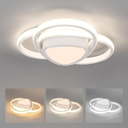 EIDSUNM LED シーリング ライト 4畳天井ライト 天井照明 小型 おしゃれ シーリングライト 間接照明 3段階調光調色 照明器具 LEDライト 電