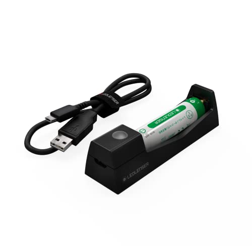 Ledlenser(レッドレンザー) バッテリー & チャージャーセット MH3/MH4/MH5用 USB充電式 [日本正規品]