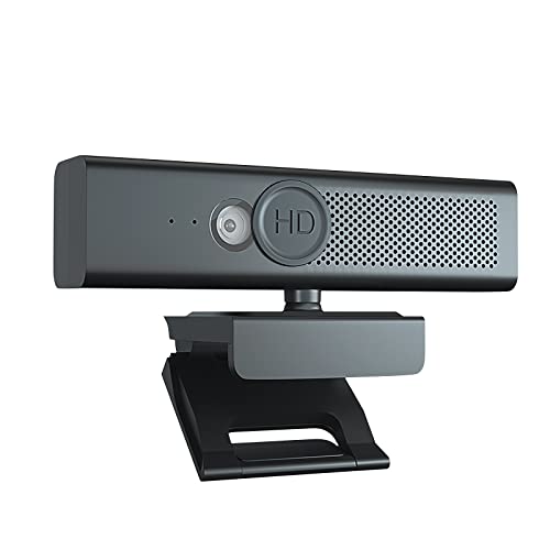 会議用WEBカメラ スピーカー 4つのマイク内蔵 ウェブカメラ HD1080P 200万画素 zoom プライバシーカバー付き 90°広角 5層光学レンズ 折
