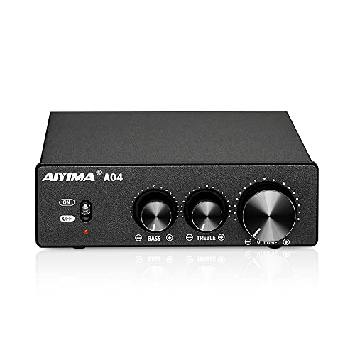 AIYIMA A04 2.0/2.1 デスクトップアンプ TPA3251+NE5532 175W*2 高音・低音調整 HiFiアンプ RCA/3.5mm入力 ホームスピーカーシステム