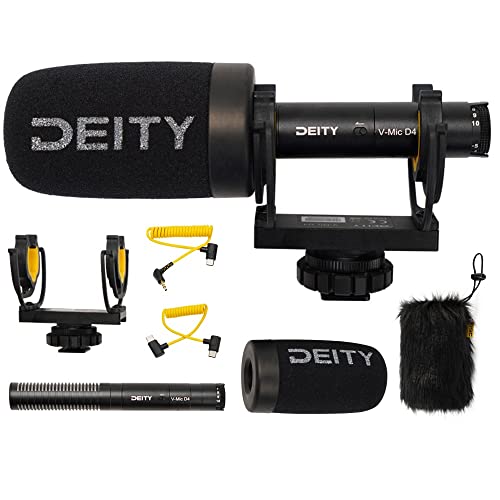 Deity マイクロフォン V-Mic D4,プロ仕様の外部カメラ ビデオ マイク カメラ レコーダー スマートフォン ラップトップおよびタブレット用
