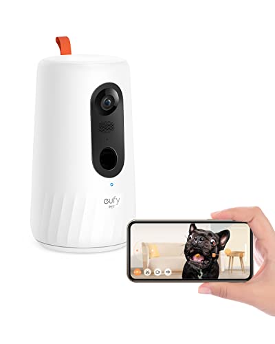 Anker Eufy Dog Camera D605（犬, 猫用自動給餌器）【ペットカメラ / Wi-Fi ペットカメラ / 360°ビュー / 犬 猫 留守番 / 飛び出すおや