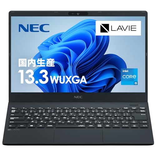 NEC LAVIE 国内生産 ノートパソコン N13 Slim 13.3 型 インテル Core i5 1335U プロセッサー 8GB 256GB SSD Office なし パールブラック