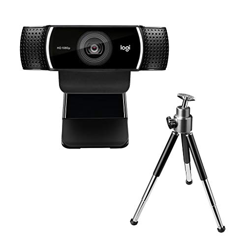 ロジクール Webカメラ C922n フルHD 1080P ストリーミング 撮影用 三脚 スタンド 付き オートフォーカス ステレオ マイク ウェブカメラ