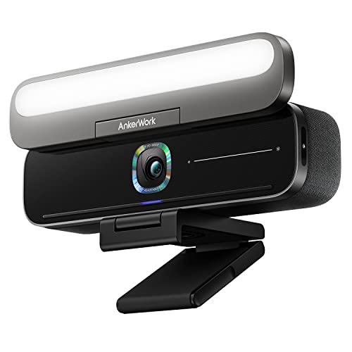 AnkerWork B600 Video Bar （4-in-1ビデオバー）【ウェブカメラ / 2K対応 / 照明付き / ノイズキャンセリング / 会議用マイク / 高速オー