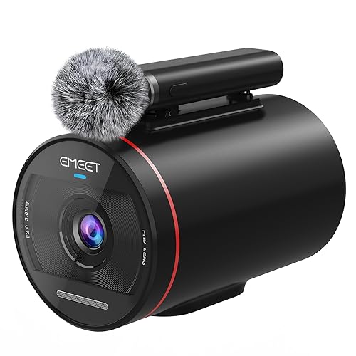 EMEET StreamCam One ワイヤレス ストリーミングカメラ ソニーセンサー搭載 フルHD 1080P ビデオカメラ マルチカメラ対応 ２つのマイク内