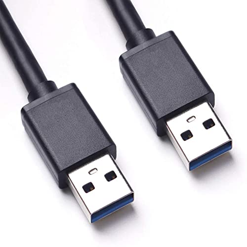 USB 3.0 ケーブル タイプA-タイプA オス-オス 金属コネクタ搭載 データライン ノート HDD、TV Box、カメラ、DVDプレーヤー、プリンタ、モ