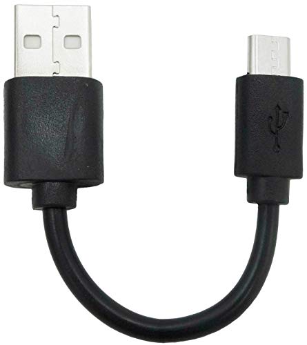 オーディオファン microUSBケーブル 充電専用 USB-A tomicroUSB 短い 5cm ブラック