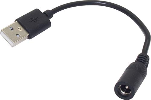 オーディオファン USB変換ケーブル USB-A オス - DC ジャック メス (外径5.5mm 内径2.1m) 変換 ケーブル 約15cm (端子含む)