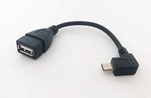Access 【10cm 】L型 Micro USB OTG Host cable マイクロＵＳＢ変換ケーブル for GALAXY S2/S3/Note・Nexus7 などに対応 EM22 (右L型)