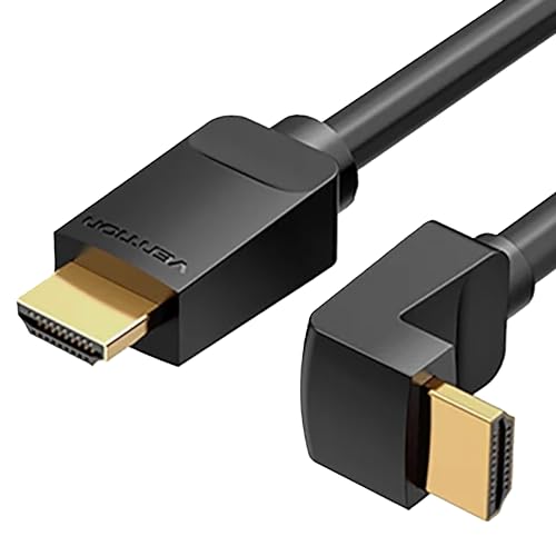 VENTION HDMI 直角ケーブル 90度 L字 HDMI変換 折れ 横型 HDMI2.0 4K@60Hz HD 3D フラット 高速 オーディオ、ビデオ高速伝送 SmartBox、P