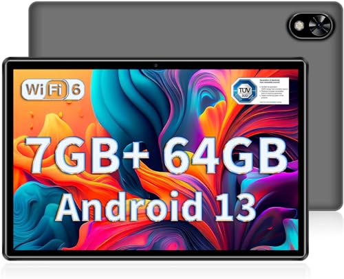 DOOGEE U9 Android 13 タブレット、10.1インチ タブレット 、7GB RAM +64GB ROM+1TB TF拡張、1280×800 IPS、WiFi 6 タブレット 5060mAh