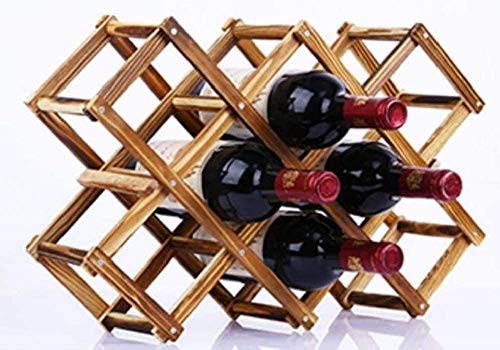 【morningplace】 サイズが選べる 折りたたみ式 ワインラック 木製 ホルダー ワイン シャンパン ボトル スタンド 収納 ケース インテリア