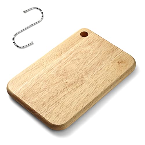 kicoriya 木製 まな板 カッティングボード 穴あき S字フック付き 30×20×2?p