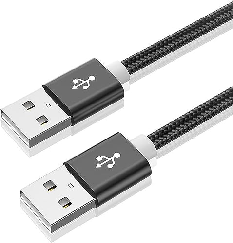 USB 3.0ケーブル オスオス a-aタイプ 両端 コード 5Gbps 高速転送 アルミシェルとナイロン編み HDD、TV Box、カメラ、DVDプレーヤー、プ