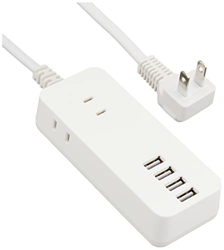 トップランド USB 電源タップ 延長コード AC3個口 USB4ポート 1.5m 急速充電 オートパワーシステム搭載 ホワイト TPU15-WT