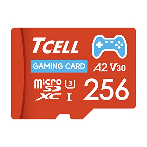 【Nintendo Switch 動作確認済】TCELL ゲーミング 256GB microSDカード microSDXC A2 USH-I U3 V30 読み込み100MB/秒 書き込み80MB/秒 ア