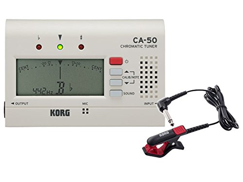 KORG (コルグ) クロマチック チューナー CA-50 + コンタクトマイク CM-300-BKRD セット