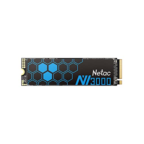 Netac M.2 SSD 1TB PCIe Gen3.0x4 NVME1.4 放熱シート付き最大3,300MB/秒 （ 3D Nand採用 ） SSD デスクトップ - NV3000 内蔵型SSD 静音
