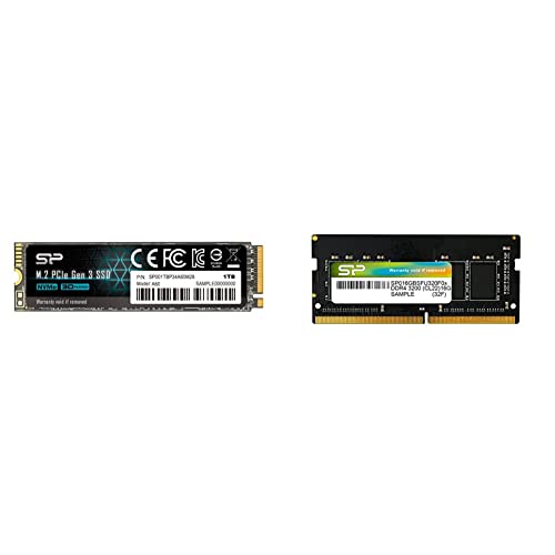 【セット買い】シリコンパワー SSD 1TB 3D TLC NAND M.2 2280 PCIe3.0×4 NVMe1.3 P34A60シリーズ SP001TBP34A60M28 & シリコンパワー ノ