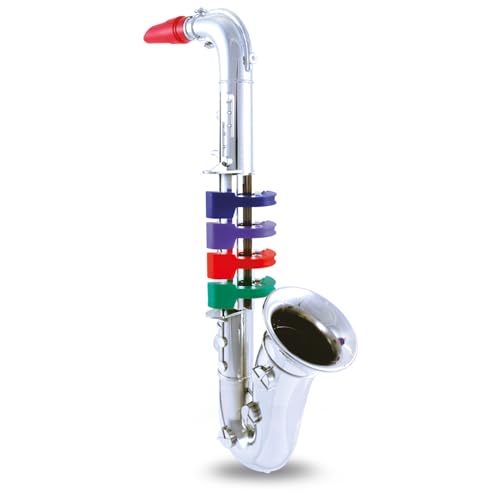 楽器 アルトサックス おもちゃ サックス 知育玩具 3歳 子供 楽器玩具 プレゼント [ BONTEMPI ボンテンピ シルバー サックスフォン 4keys