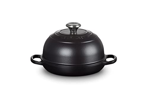 ル・クルーゼ(Le Creuset) ブレッドオーブン 24cm マットブラック パン焼き ホームベーカリー 直火 IH 食洗器 対応 日本正規販売品
