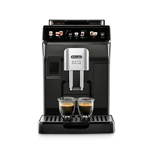 De'Longhi (デロンギ) 全自動コーヒーマシン エレッタエクスプロア ECAM45055G コーヒーメーカー エスプレッソマシン 豆から挽きたて 全